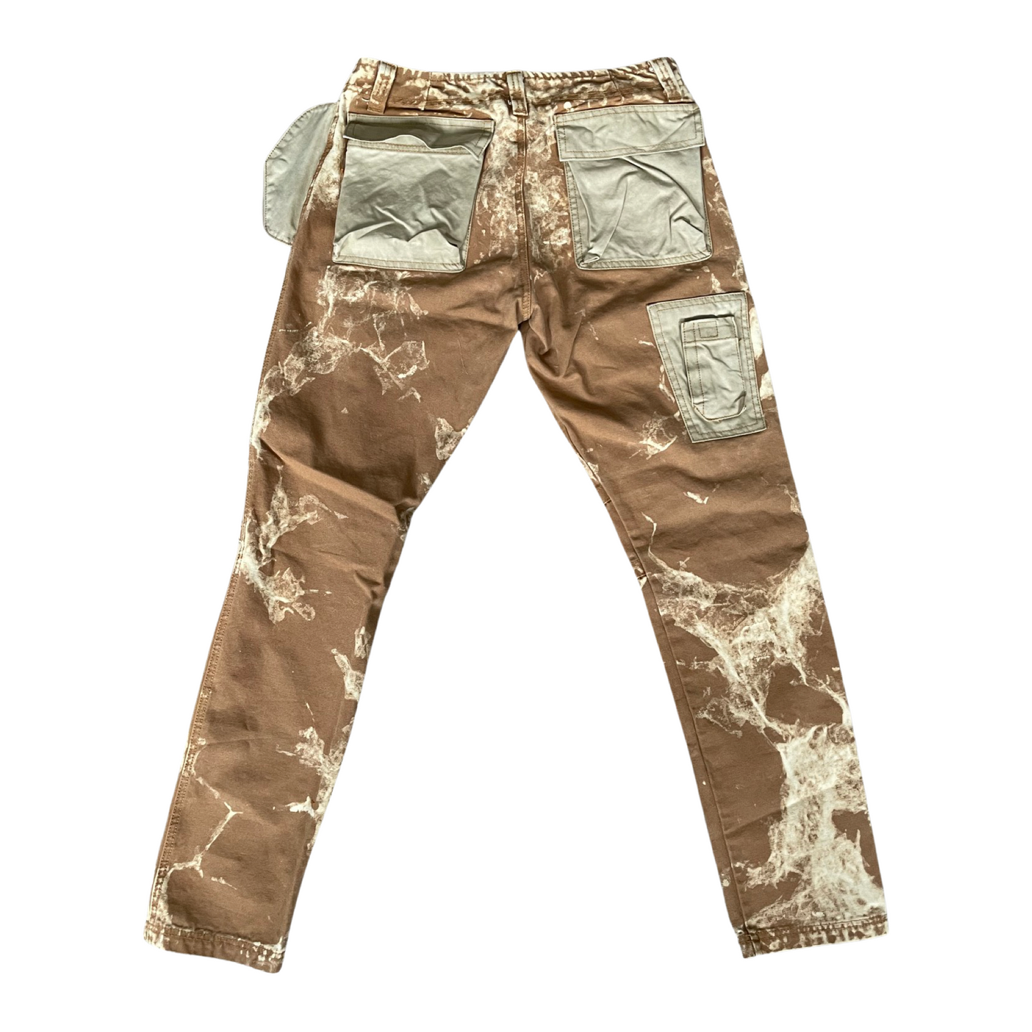 Copper Heavy Marble Two-Tone Cargo Pants