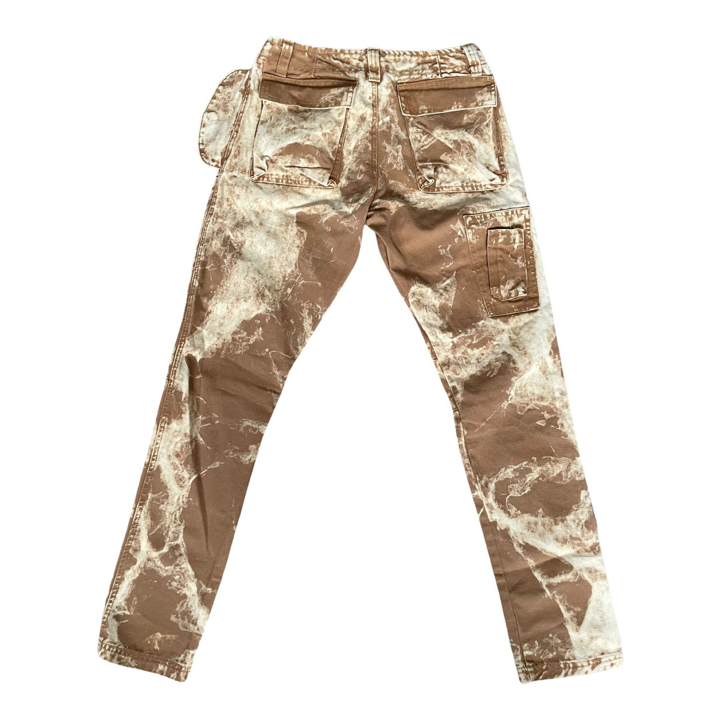 Copper Heavy Marble Cargo Pants