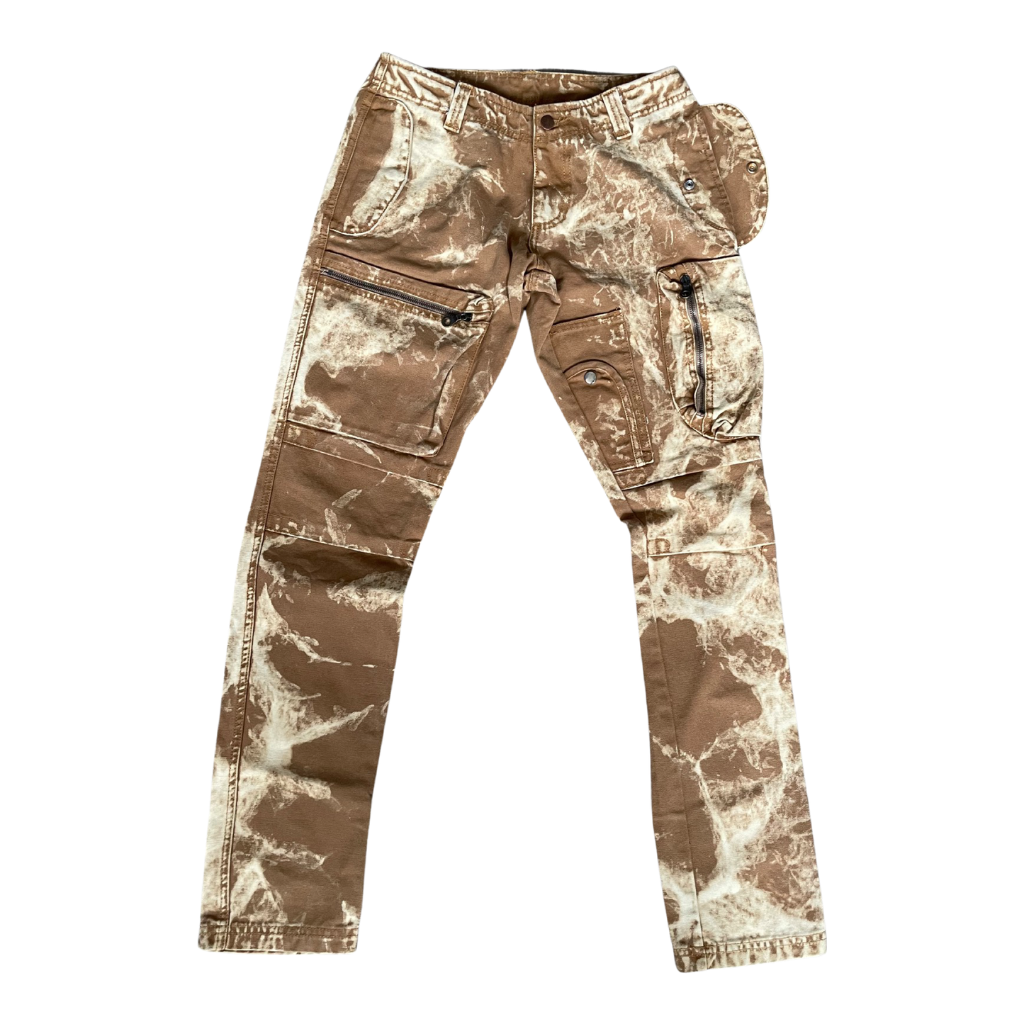 Copper Heavy Marble Cargo Pants