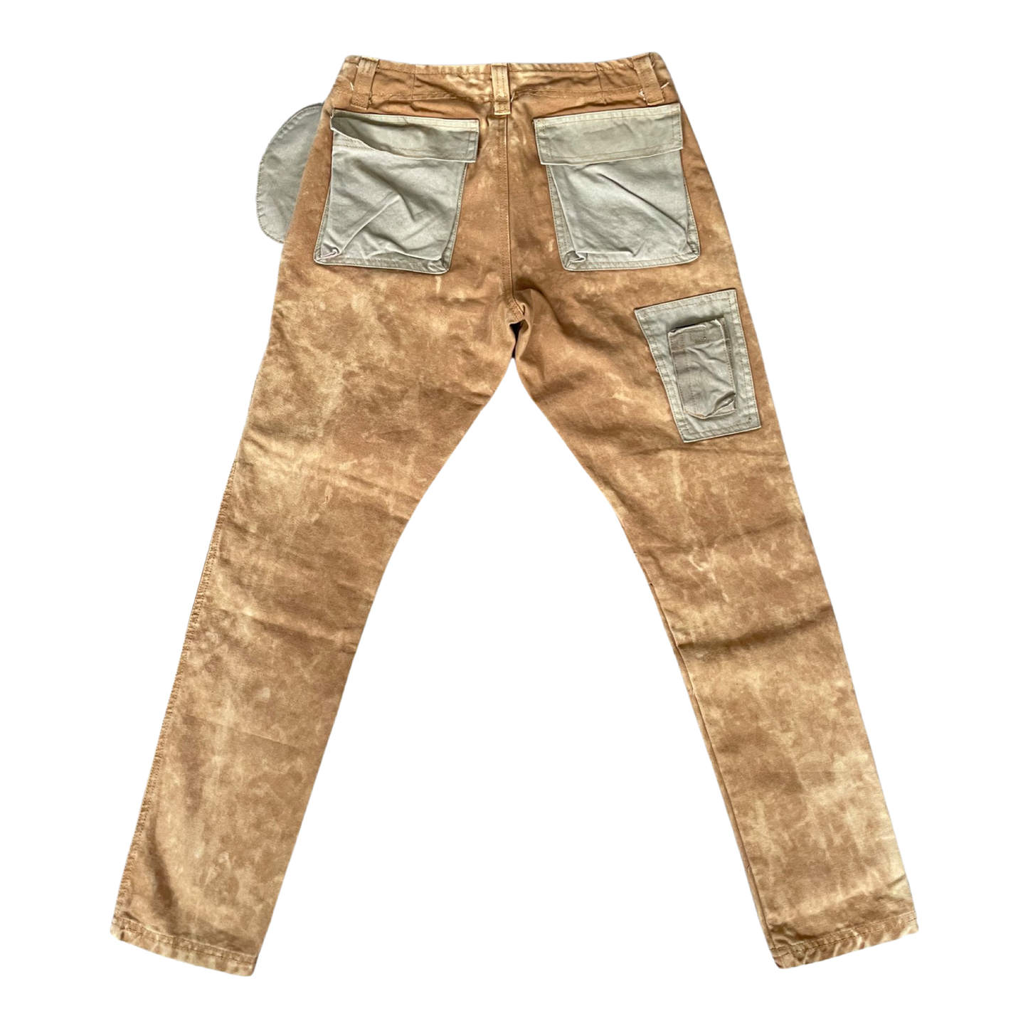 Copper Light Marble Two-Tone Cargo Pants